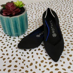 ❌SOLD!❌ Rothy's 6.5 white halo black point